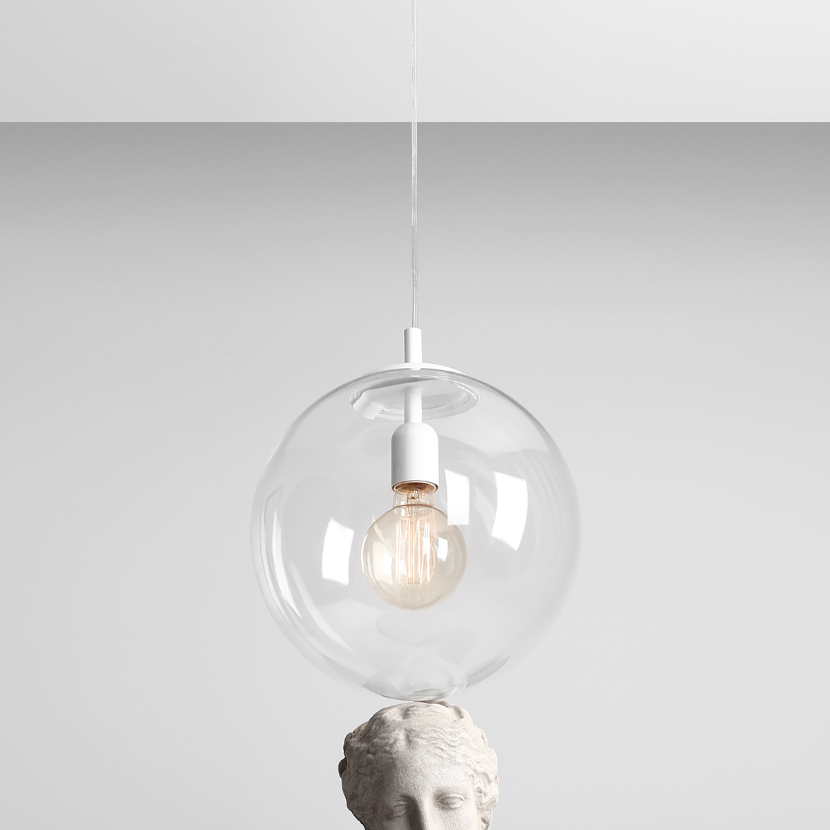 GLOBE WHITE 562G Minimalistyczna lampa wisząca Aldex